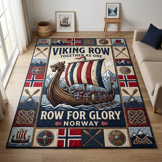 Row Row Norway Viking Area Rug GFTOLAN1246
