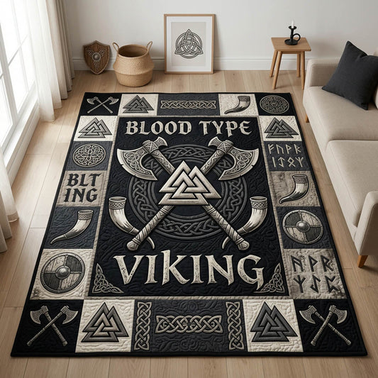 Blood Type Viking Area Rug GFTOLAN1247