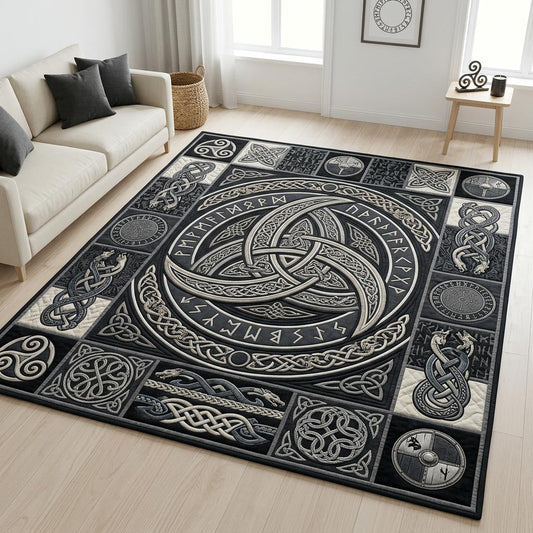Celtic Norse Knotwork Area Rug GFTOLAN1332
