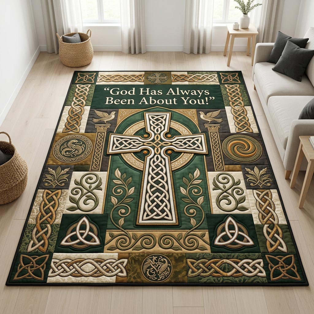 Celtic Cross Area Rug GFTOLAN1333