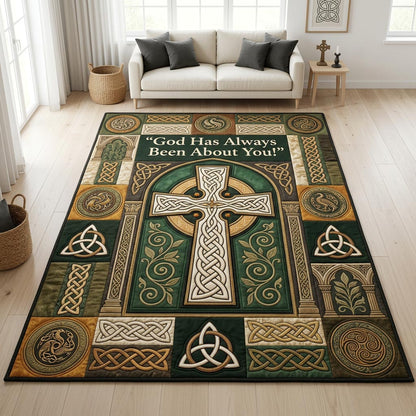 Celtic Cross Area Rug GFTOLAN1334