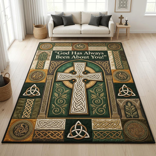 Celtic Cross Area Rug GFTOLAN1334