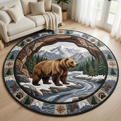 Wild Bear Quilted Round Mat GFTOLAN1393