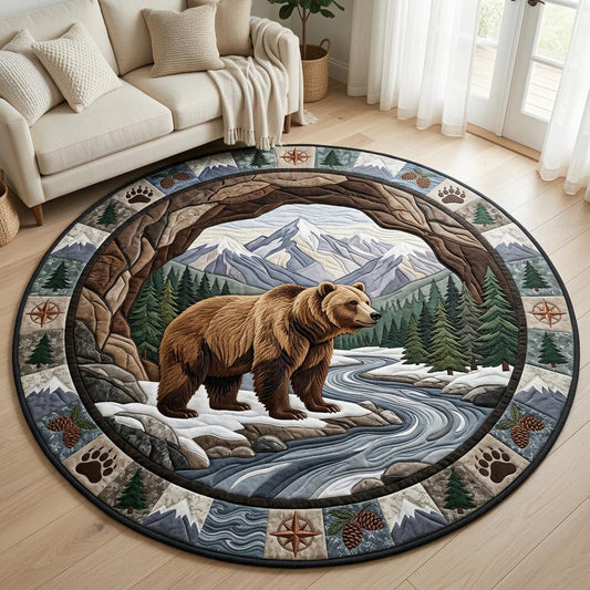 Wild Bear Quilted Round Mat GFTOLAN1393