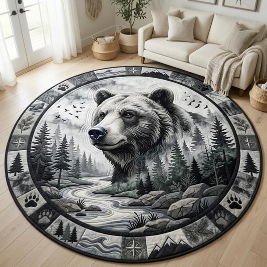 Wild Bear Quilted Round Mat GFTOLAN1394