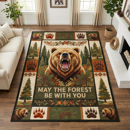 Wild Bear Area Rug GFTOLAN1451