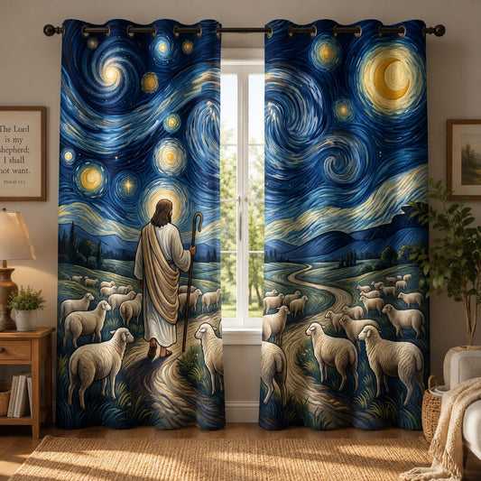 Shepherd Night Quilted Curtains GFTOLAN1468