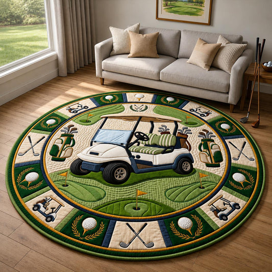 Golf Cart Quilted Round Mat GFTOLAN1472