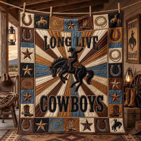 Long Live Cowboy Quilted Blanket GFTOLAN1488