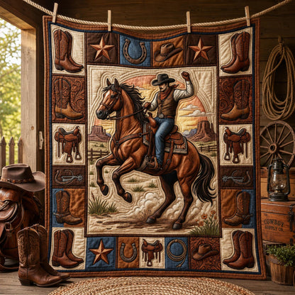 Western Cowboy Quilted Blanket GFTOLAN1489