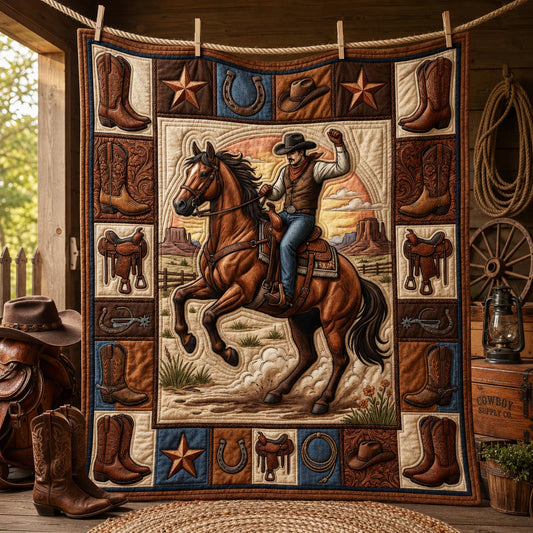Western Cowboy Quilted Blanket GFTOLAN1489
