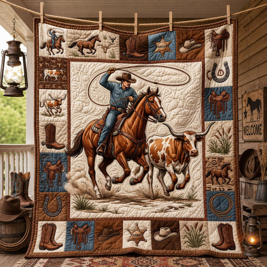 Western Cowboy Quilted Blanket GFTOLAN1490
