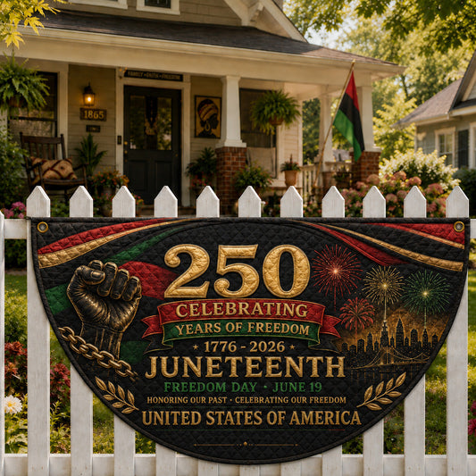 Juneteenth Freedom Fan Flag GFTOLAN150