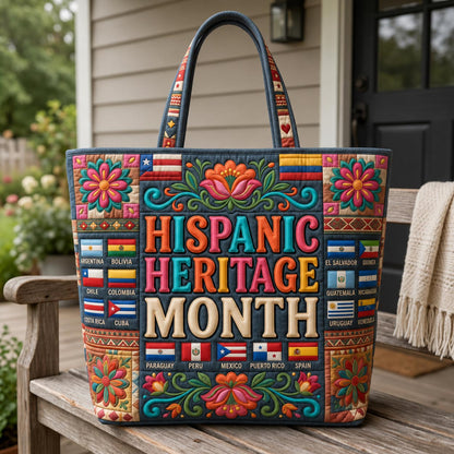 Hispanic Heritage Month Quilted Tote Bag GFTOLAN1515