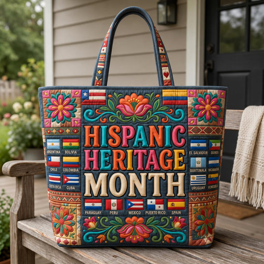 Hispanic Heritage Month Quilted Tote Bag GFTOLAN1515