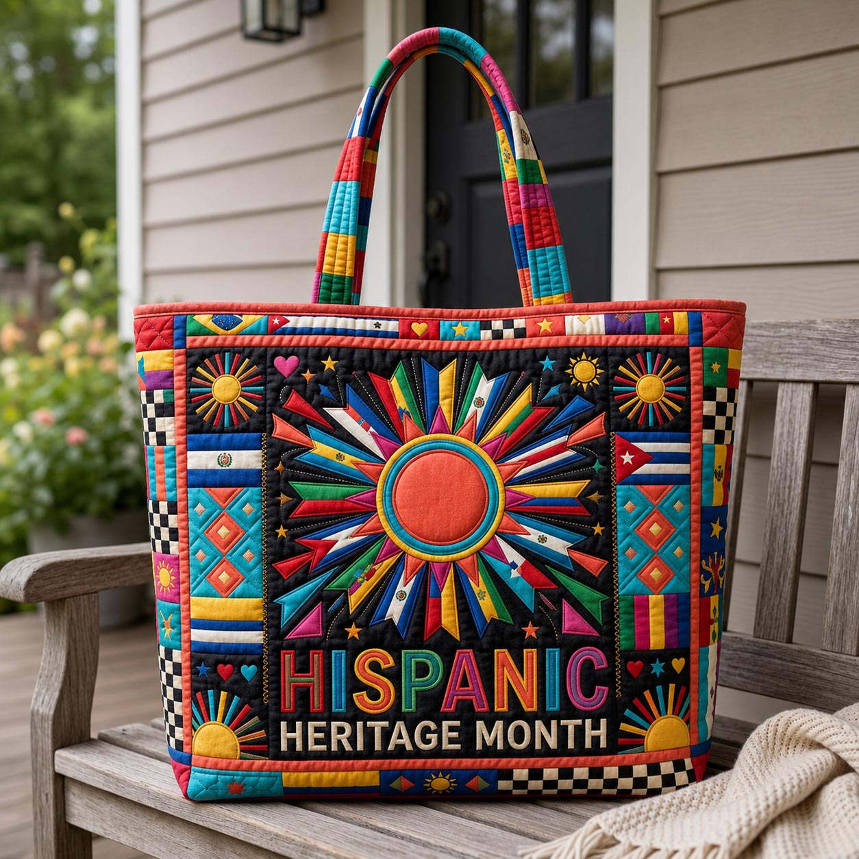 Hispanic Heritage Month Quilted Tote Bag GFTOLAN1517