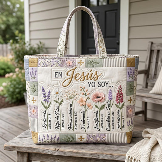 Christian Hispanic Yo Soy Quilted Tote Bag GFTOLAN1526