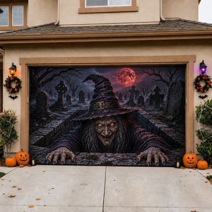 Spooky Witch Garage Door Banner GFTOLAN1598