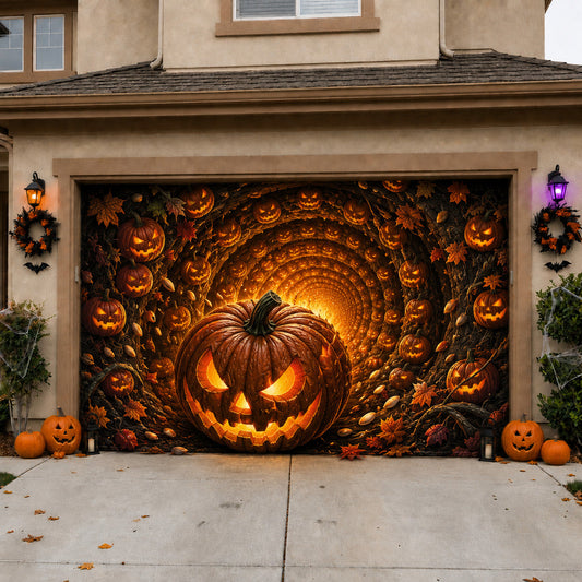 Pumpkin Vortex Garage Door Banner GFTOLAN1629