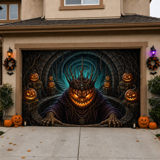 Pumpkin Monster Garage Door Banner GFTOLAN1632