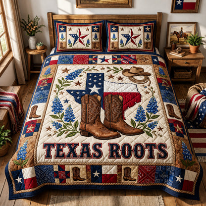 Texas Roots 3-Piece Quilted Bedding Set GFTOLAN168