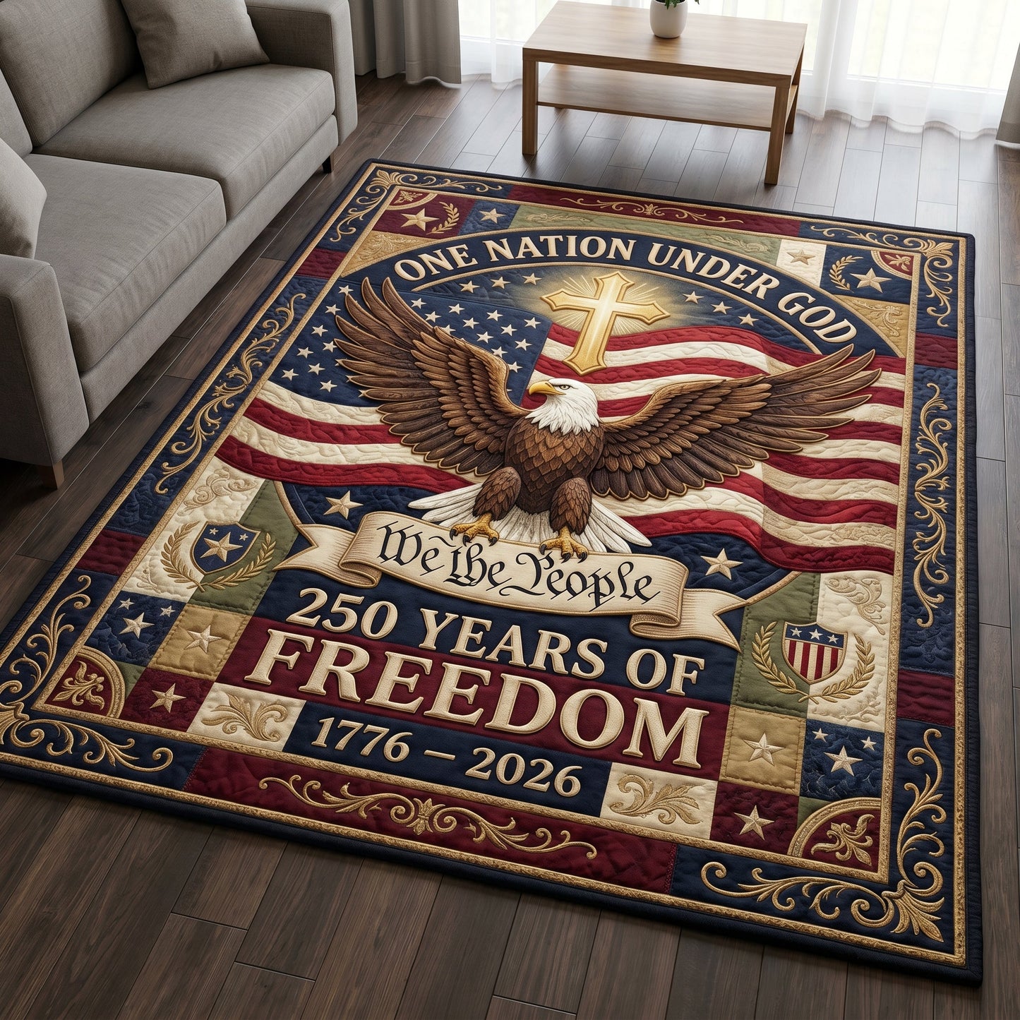 One Nation Under God Area Rug GFTOLAN178