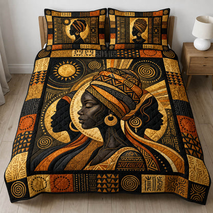 Golden Spirit 3-Piece Quilted Bedding Set GFTOLAN210