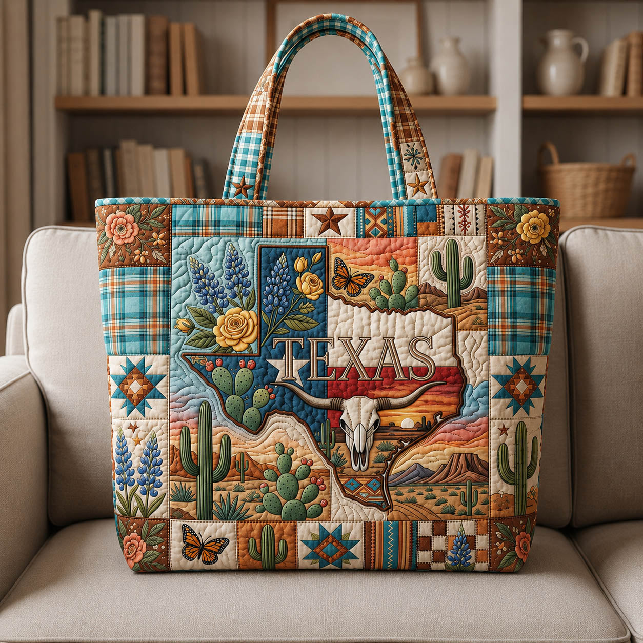 Texas Pride Quilted Tote Bag GFTOLAN265