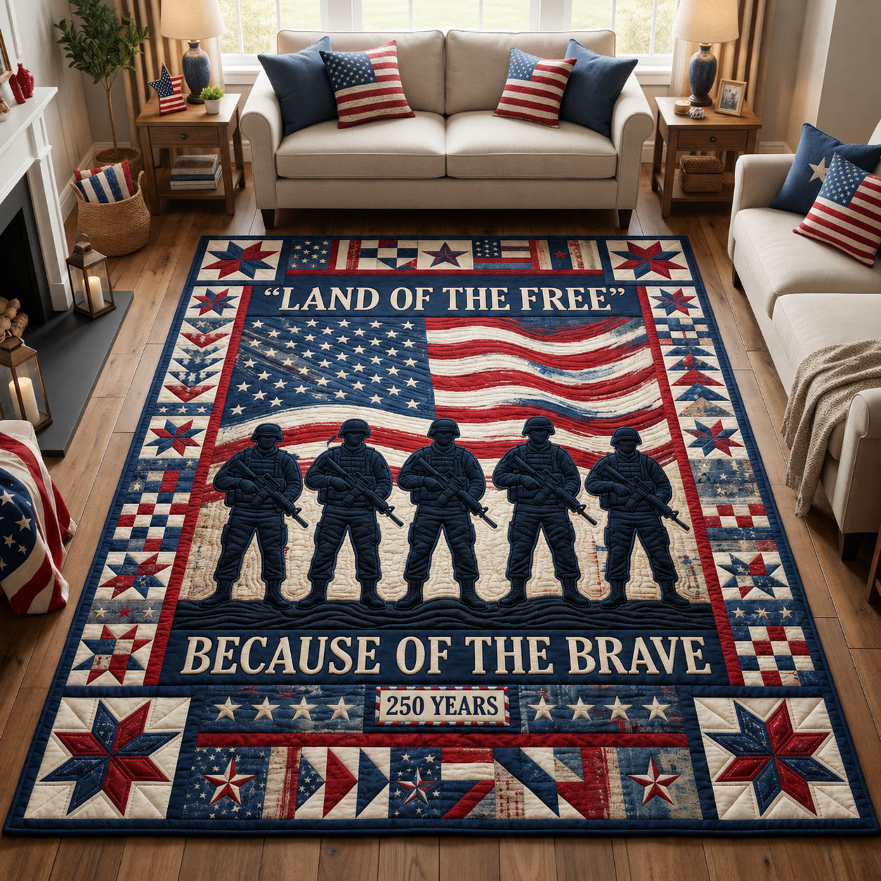 Land Of The Free Area Rug GFTOLAN274