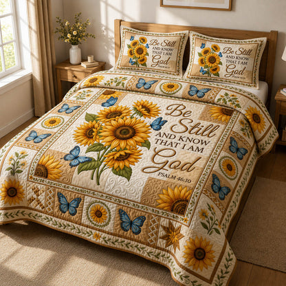 Be Still 3-Piece Quilted Bedding Set GFTOLAN322