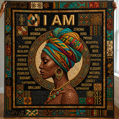 Faith Melanin Quilted Blanket GFTOLAN342