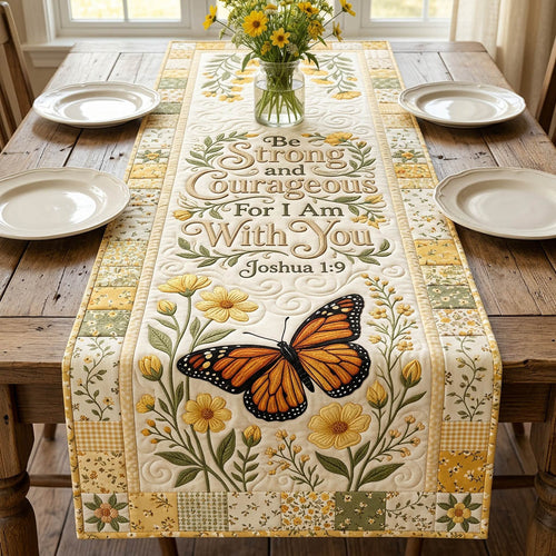Faith Bird Bible Verse Quilted Table Runner GFTOLAN414