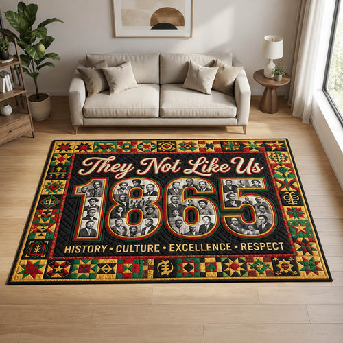 They Not Like Us Juneteenth Area Rug GFTOLAN435