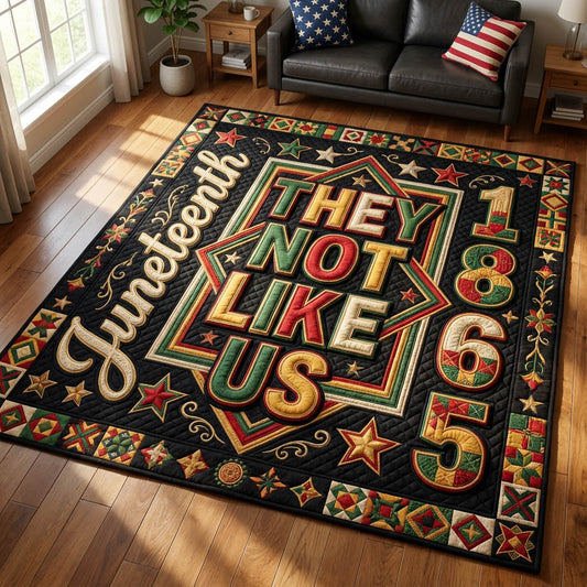 They Not Like Us Juneteenth Area Rug GFTOLAN436