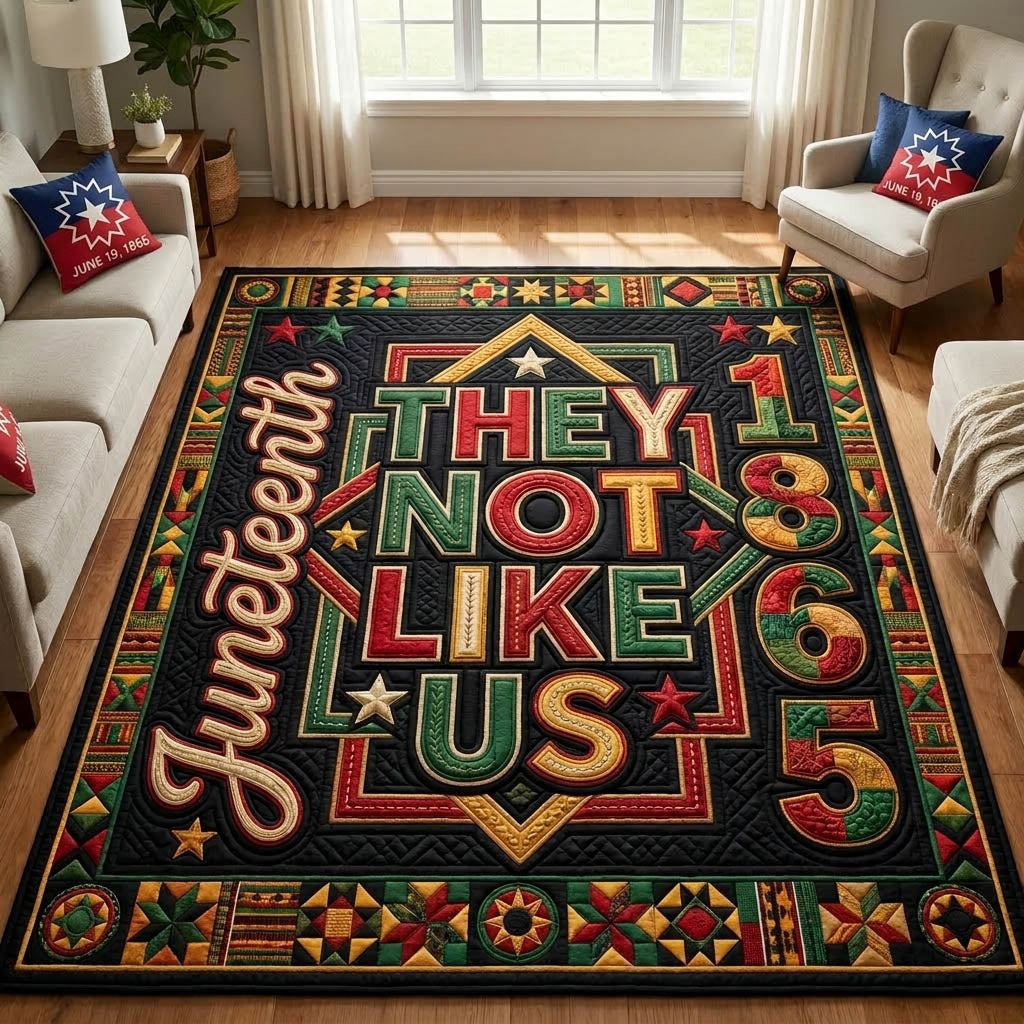 They Not Like Us Juneteenth Area Rug GFTOLAN437