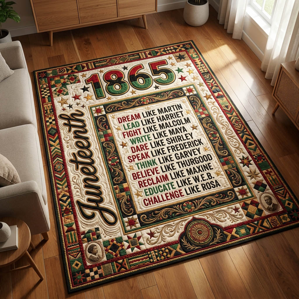 They Not Like Us Juneteenth Area Rug GFTOLAN441