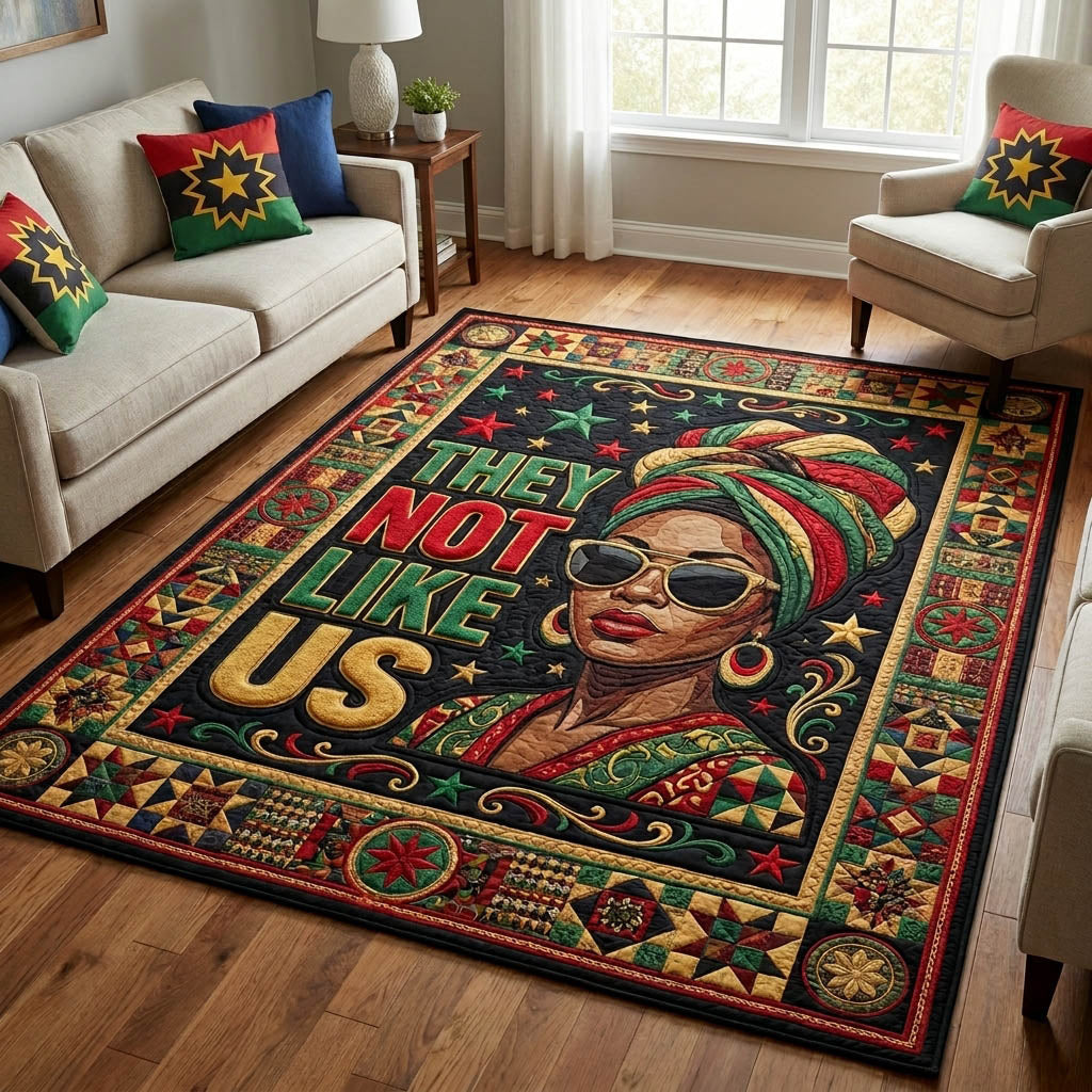 They Not Like Us Juneteenth Area Rug GFTOLAN446