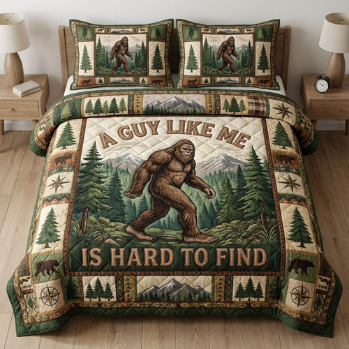 Bigfoot Camp 3-Piece Quilted Bedding Set GFTOLAN484