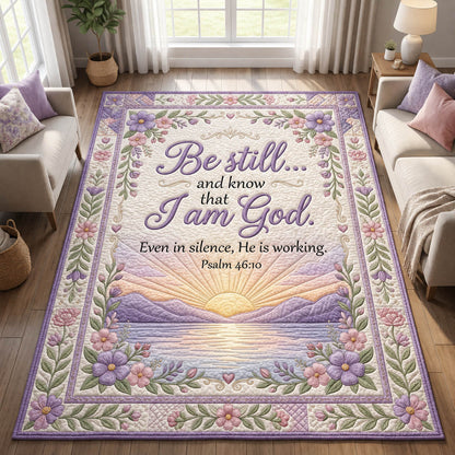 Faithful Floral Bible Verse Area Rug GFTOLAN496