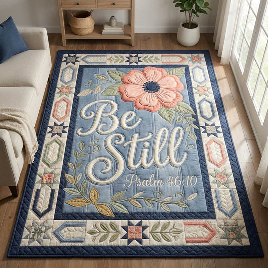 Faithful Floral Bible Verse Area Rug GFTOLAN498