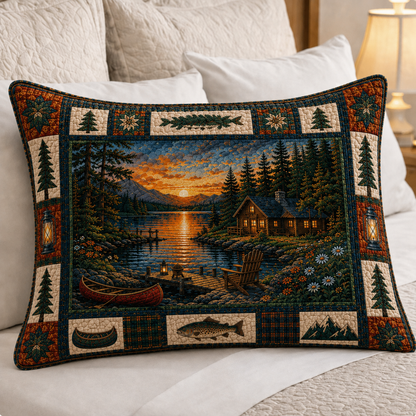 Lakeside Sunset Bedding Pillow Case GFTOLAN543
