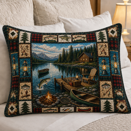 Lake Cabin Camping Bedding Pillow Case GFTOLAN544
