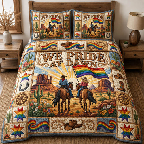 We Pride At Dawn 3-Piece Quilted Bedding Set GFTOLAN694