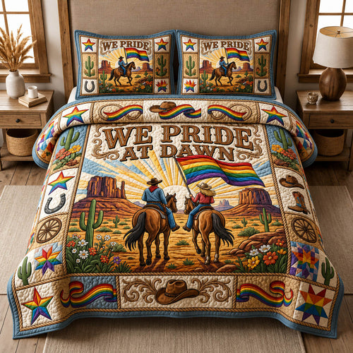We Pride At Dawn 3-Piece Quilted Bedding Set GFTOLAN696