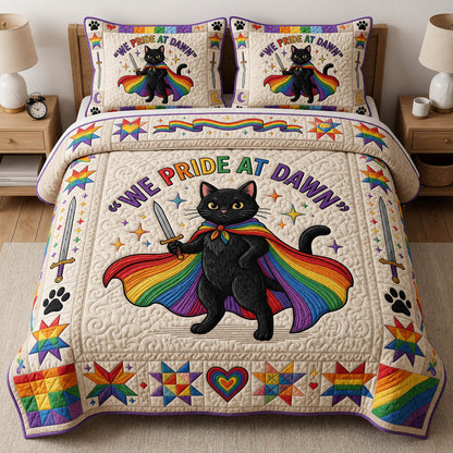 We Pride At Dawn 3-Piece Quilted Bedding Set GFTOLAN697