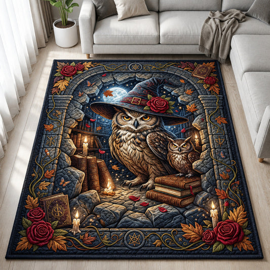 Fantasy Witch Owls Area Rug GFTOLAN718