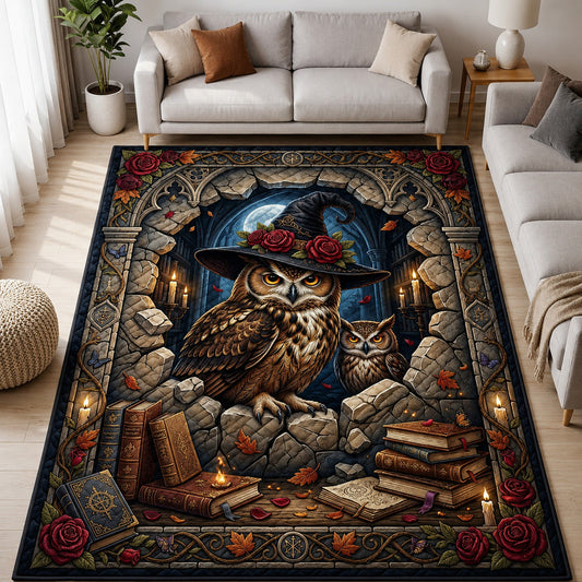 Fantasy Witch Owls Area Rug GFTOLAN719