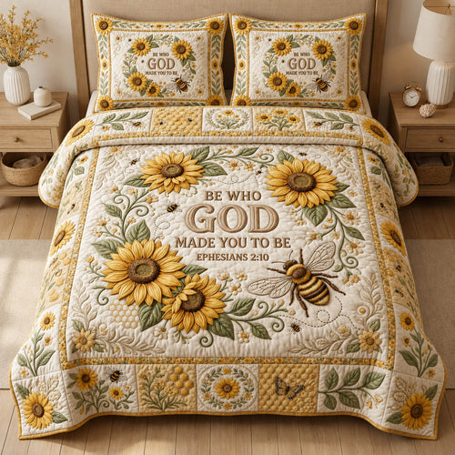Ephesians 2 10 Bible Verse 3-Piece Quilted Bedding Set GFTOLAN785