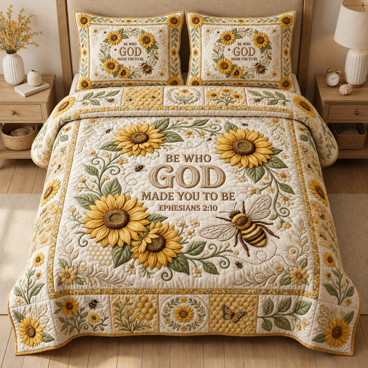 Ephesians 2 10 Bible Verse 3-Piece Quilted Bedding Set GFTOLAN785