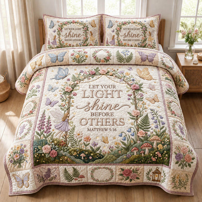 Let Your Light Shine 3-Piece Quilted Bedding Set GFTOLAN786